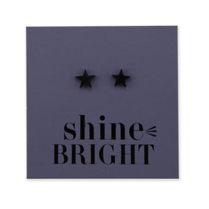 Stainless Steel Earring Studs - Shine Bright - STAR
