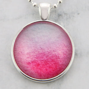 Ombre Wash Necklaces Bright Silver