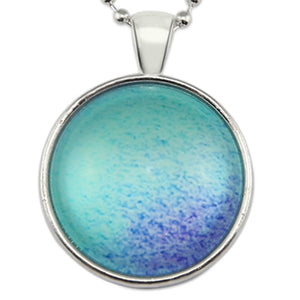 Ombre Wash Necklaces Bright Silver