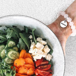 Create Your Own Bracelet - Stone Beads & Word Charm