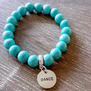 Create Your Own Bracelet - Stone Beads & Word Charm
