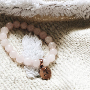 Create Your Own Bracelet - Stone Beads & Word Charm