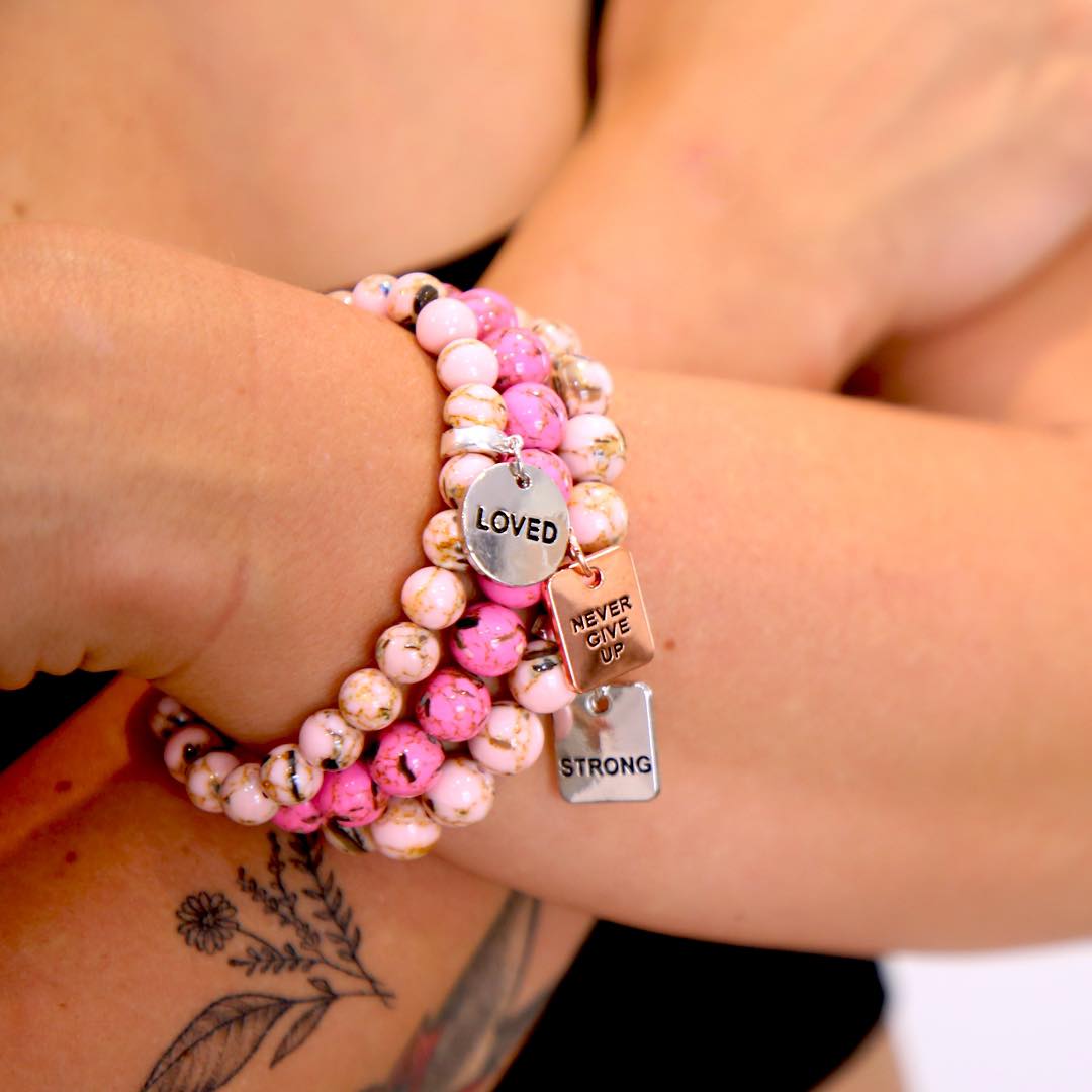 A gorgeous new stone bracelet collection to inspire you to be positive