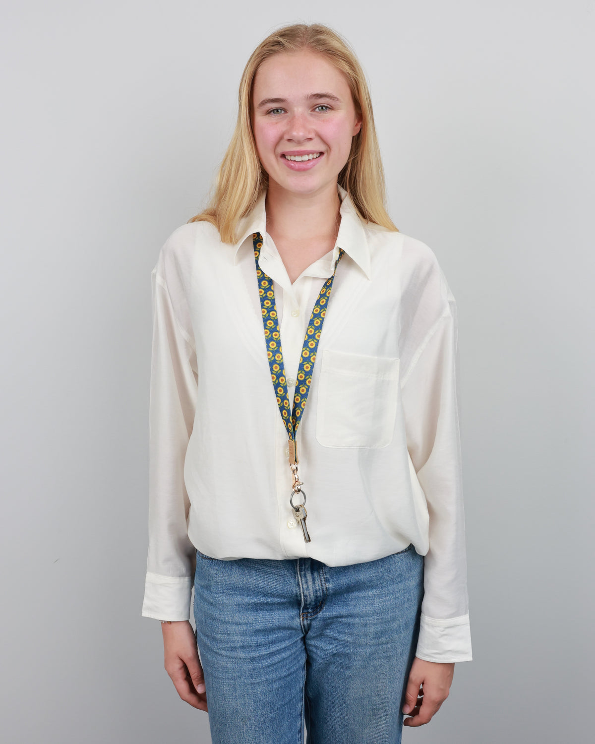 Premium Lanyard - Sunflowers