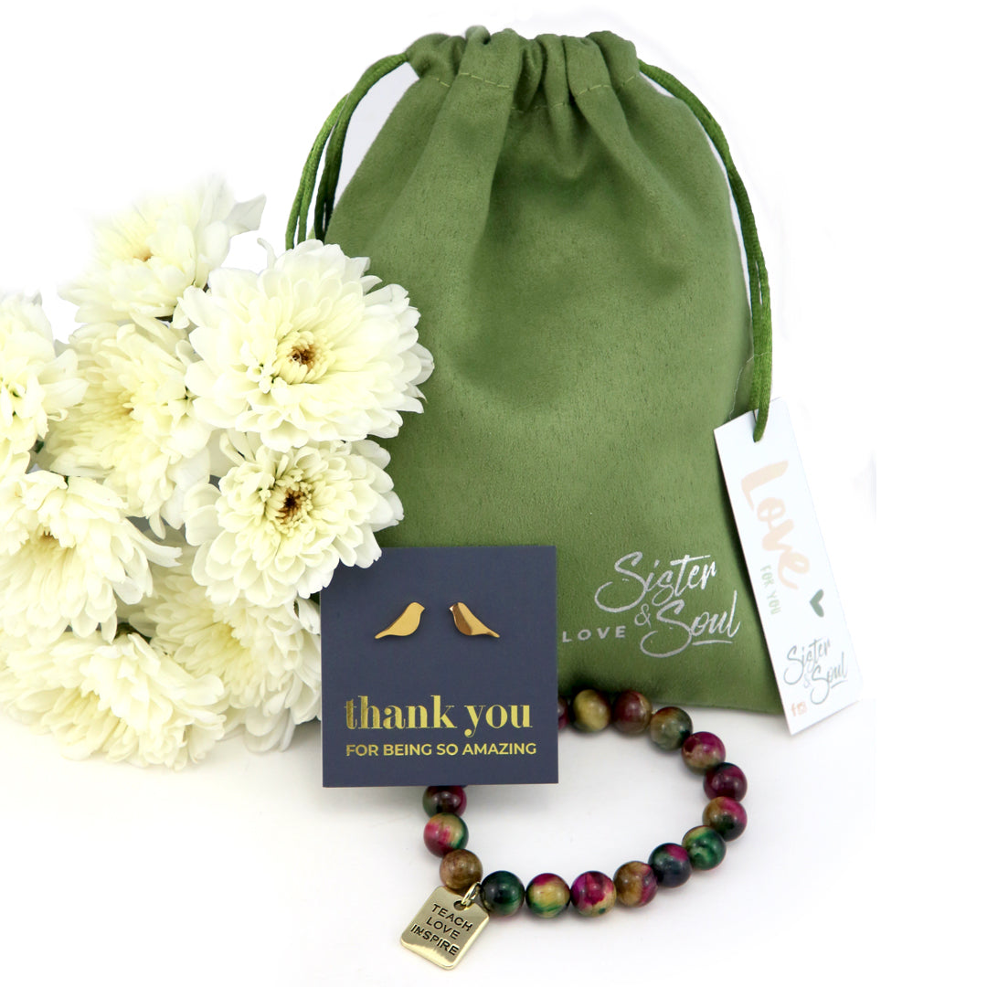 OLIVE + Gold Birds - Teach Love Inspire - Gift Bundle (L10)
