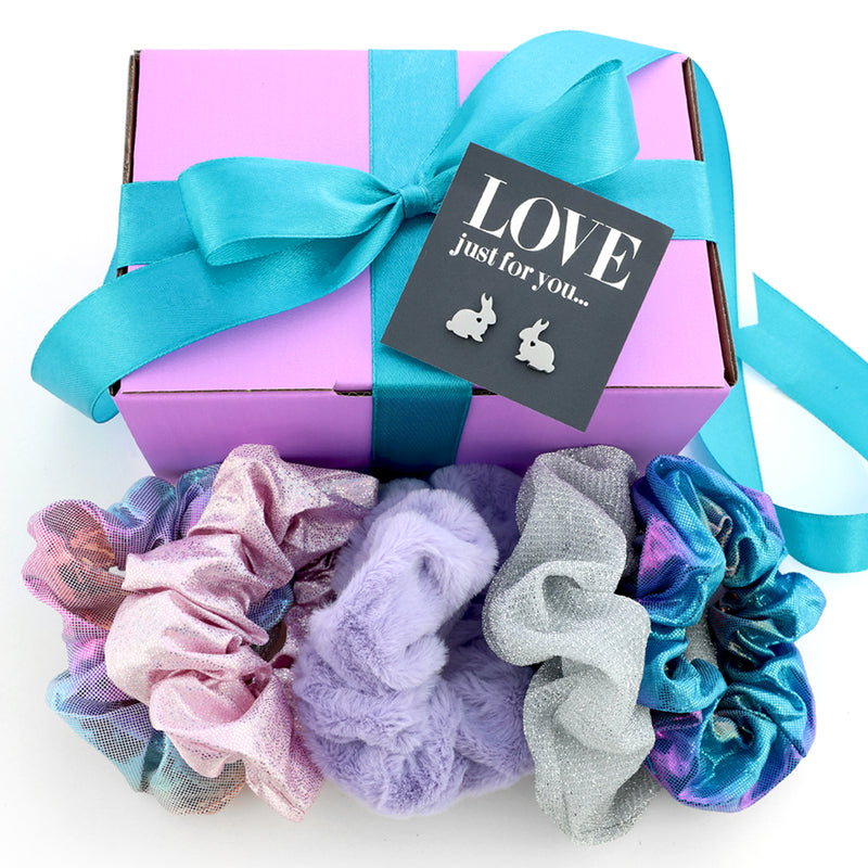 Love Just For You - Purple & Teal Gift Box Bundle - 6 Piece Easter Luxe Accessories (T01)