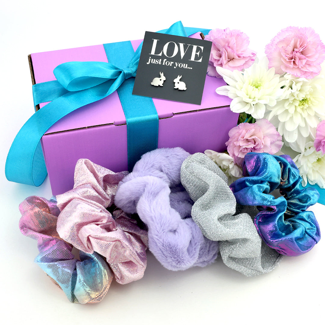 Love Just For You - Purple & Teal Gift Box Bundle - 6 Piece Easter Luxe Accessories (T01)