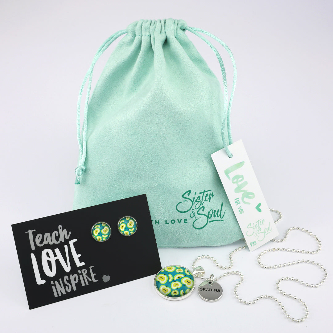 MINTY TEAL APPLE - TEACH LOVE INSPIRE - Gift Bundle (L09)