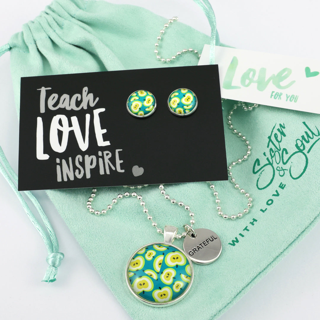 MINTY TEAL APPLE - TEACH LOVE INSPIRE - Gift Bundle (L09)