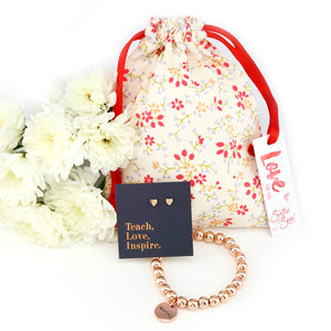 Rose Gold & Floral - Teach Love Inspire - Gift Bundle (L12)