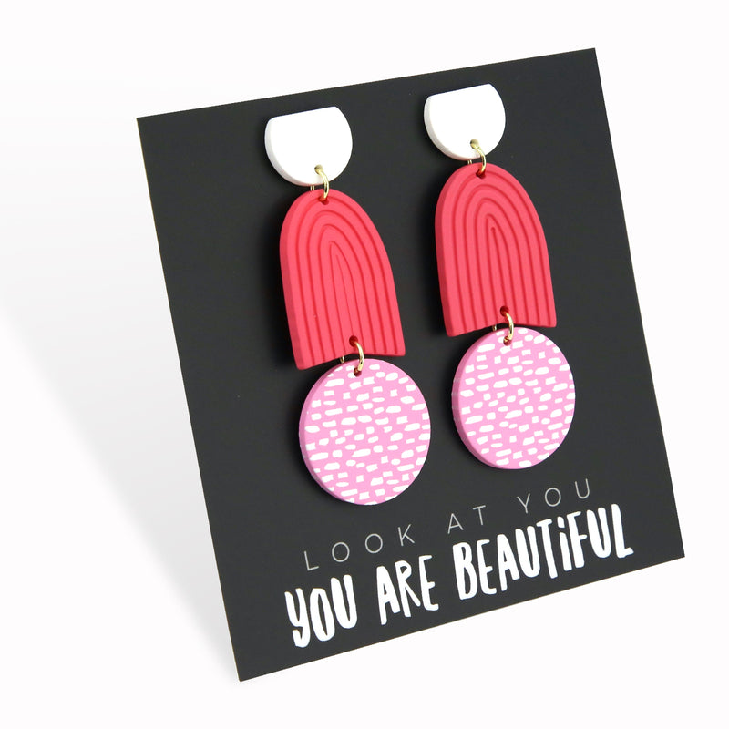 Acrylic Dangles - 'Look At You, You Are Beautiful' - Sydney (11763)