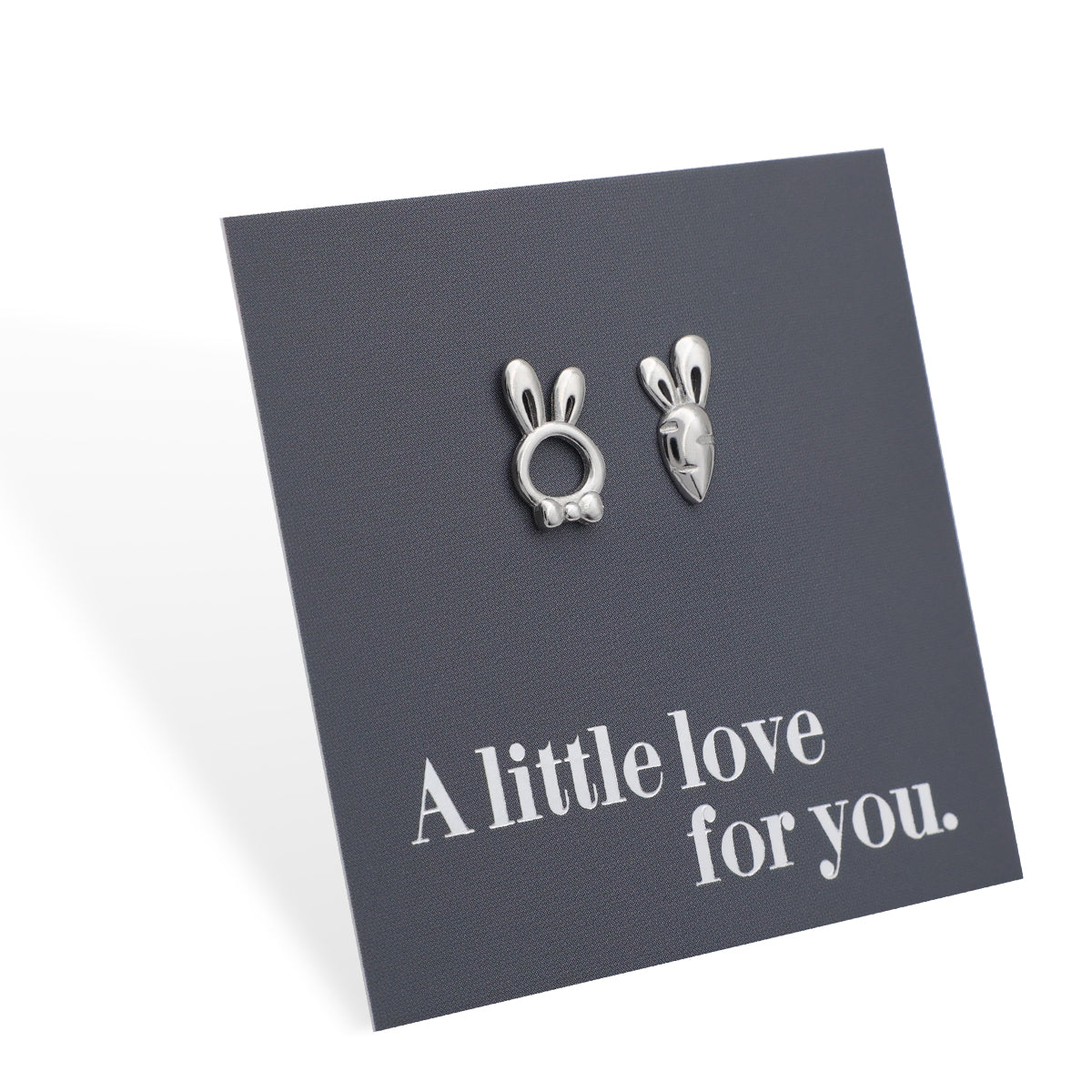 Sterling Silver Earring Studs | Bunny & Carrot Silver - Love Just For You