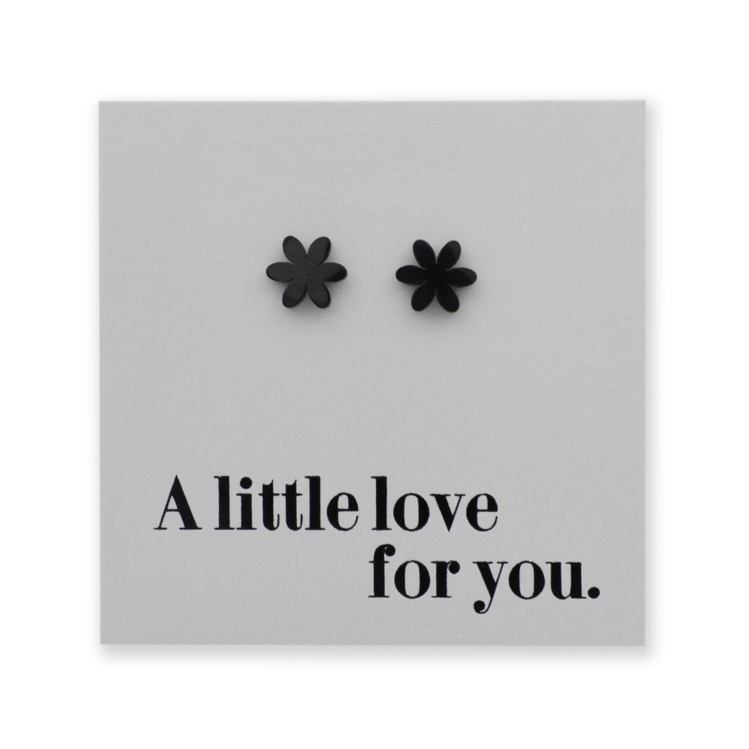Stainless Steel Earring Studs - A Little Love For You - PRETTY FLOWERS