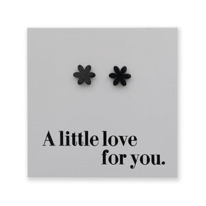 Stainless Steel Earring Studs - A Little Love For You - PRETTY FLOWERS