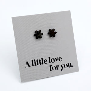 Stainless Steel Earring Studs - A Little Love For You - PRETTY FLOWERS