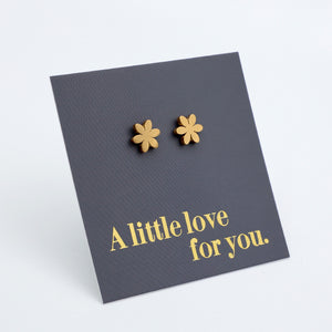Stainless Steel Earring Studs - A Little Love For You - PRETTY FLOWERS