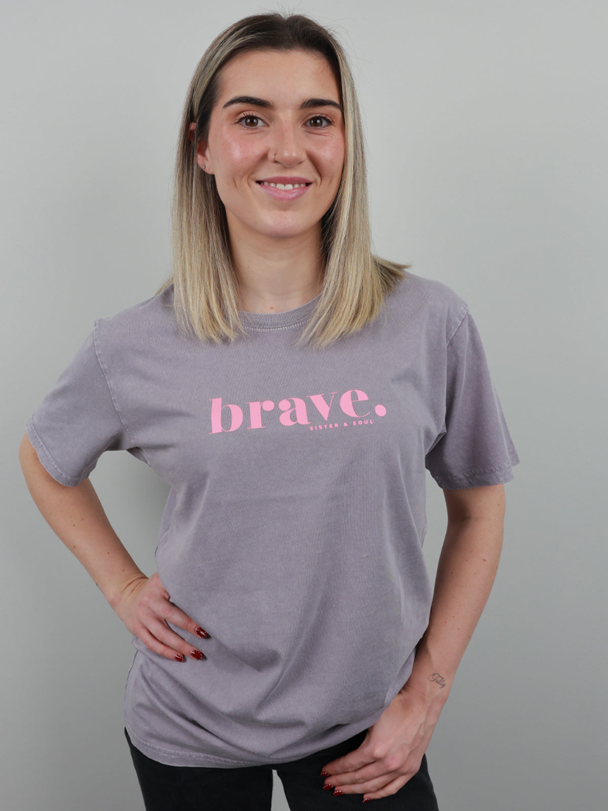 Brave Boyfriend T-Shirt - Purple Haze