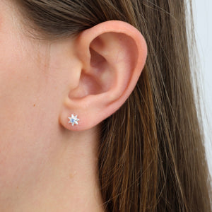 Sterling Silver Star with ICE Blue CZ with BONUS GIFT Pouch - You Are Amazing