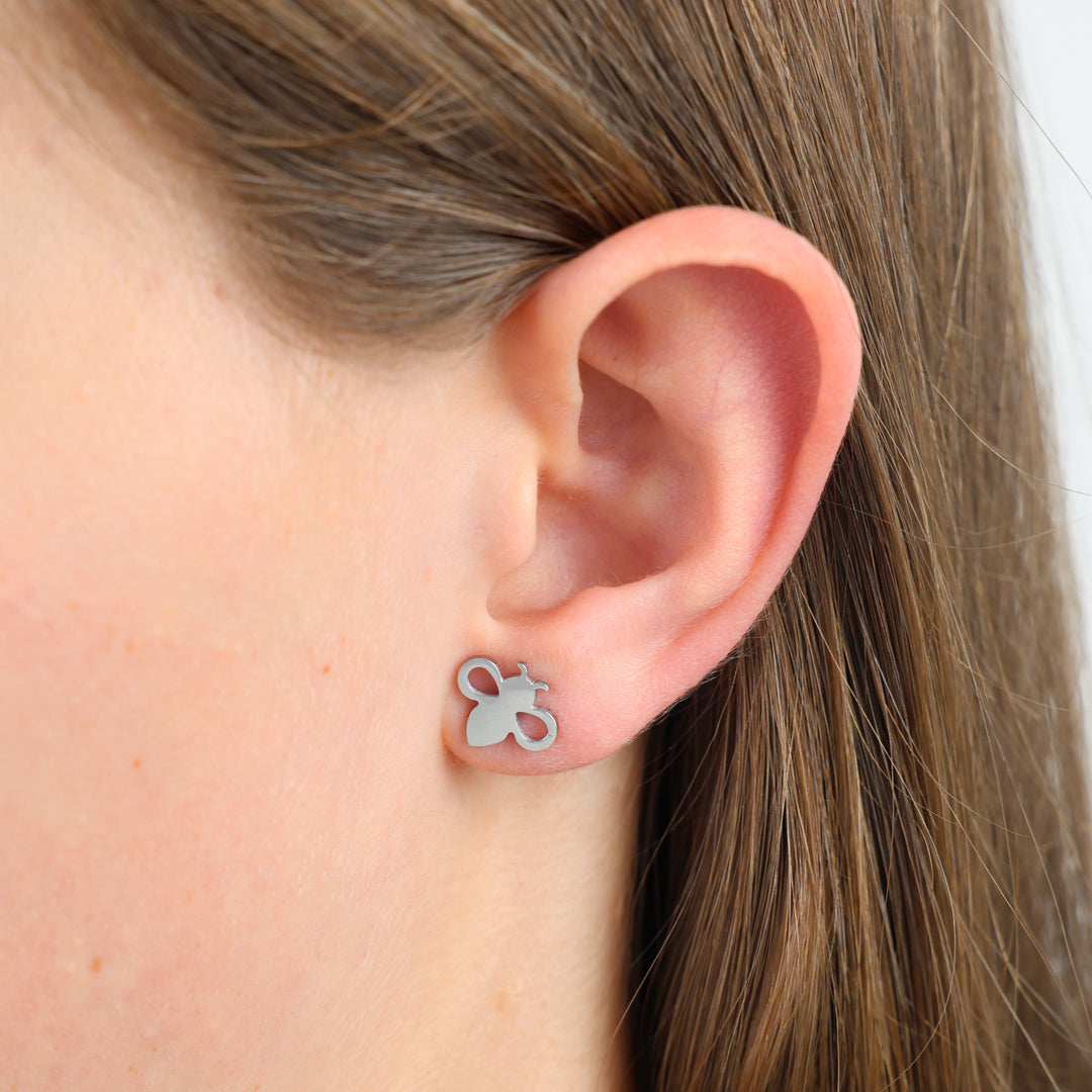 Stainless Steel Earring Studs - You Are Amazing - Bumble Bee