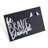 Be Brave Beautiful! Bird Plated Stud Earrings - Silver (9806)