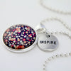 Heart & Soul Collection - Bright Silver 'INSPIRE' Necklace - Charlotte (11015)