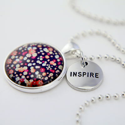 Heart & Soul Collection - Bright Silver 'INSPIRE' Necklace - Charlotte (11015)