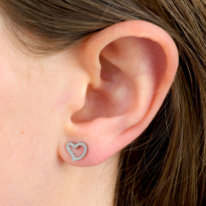 Stainless Steel Earring Studs - Thank You For Being So Amazing - CURVY HEARTS