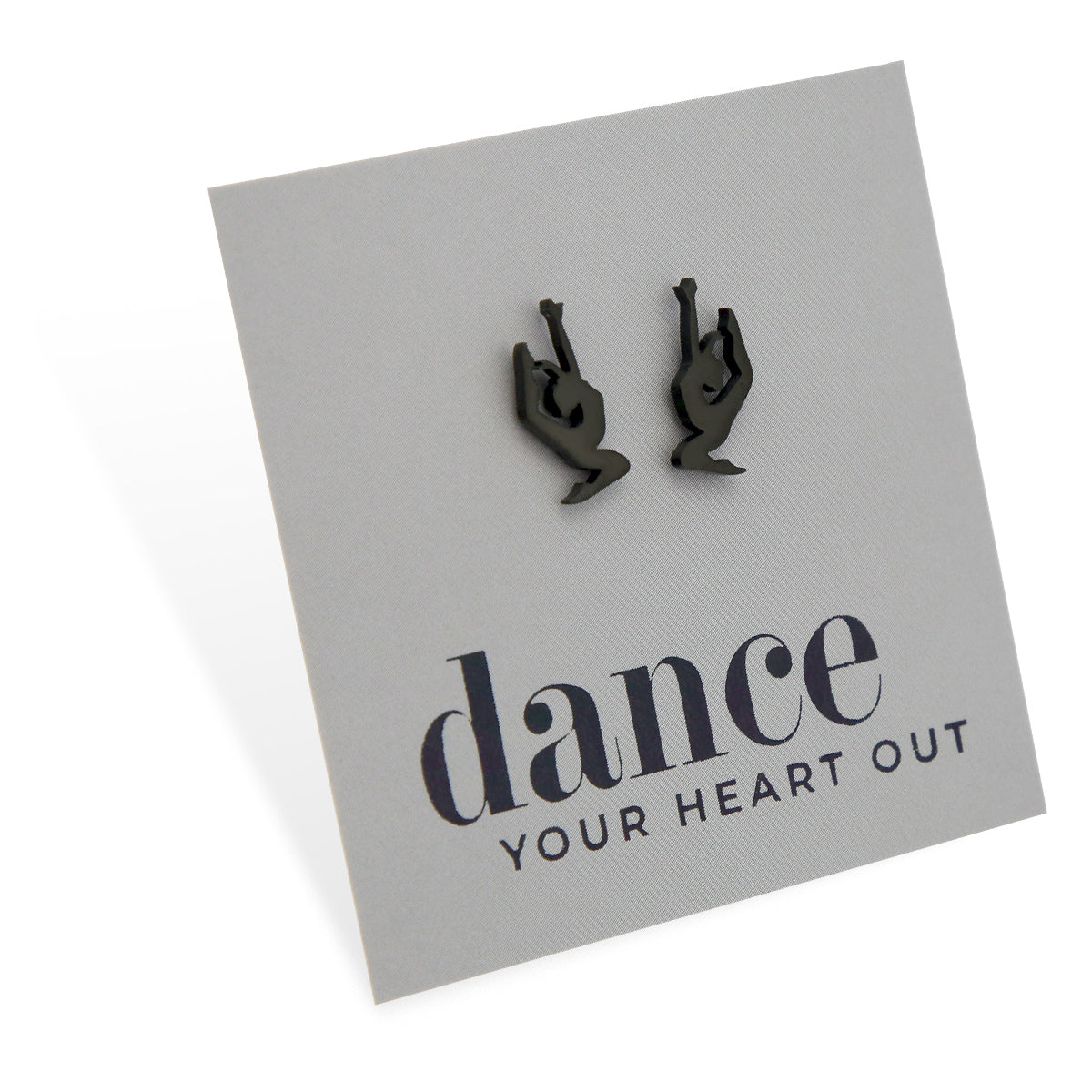 Stainless Steel Earring Studs - Dance Your Heart Out - BEAUTIFUL DANCER