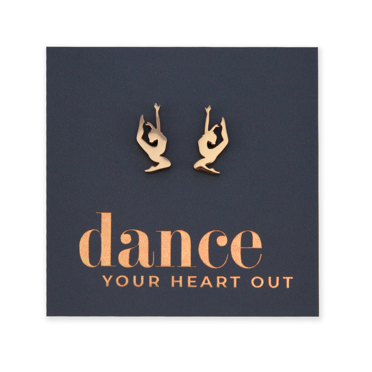 Stainless Steel Earring Studs - Dance Your Heart Out - BEAUTIFUL DANCER