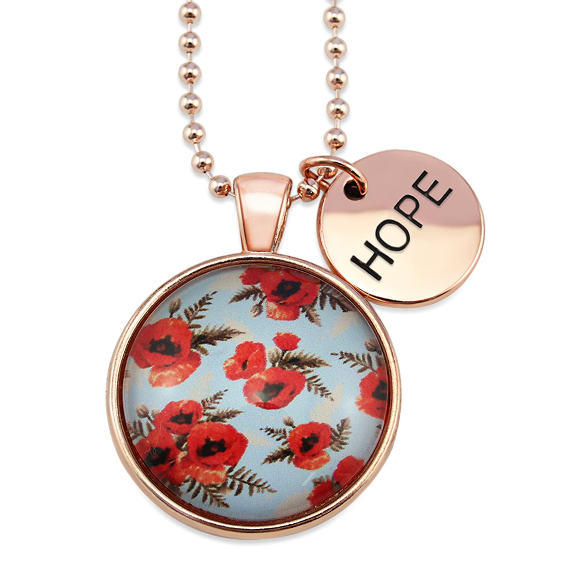 POPPIES Collection - Rose Gold 'HOPE' Necklace - Dawn (10461)