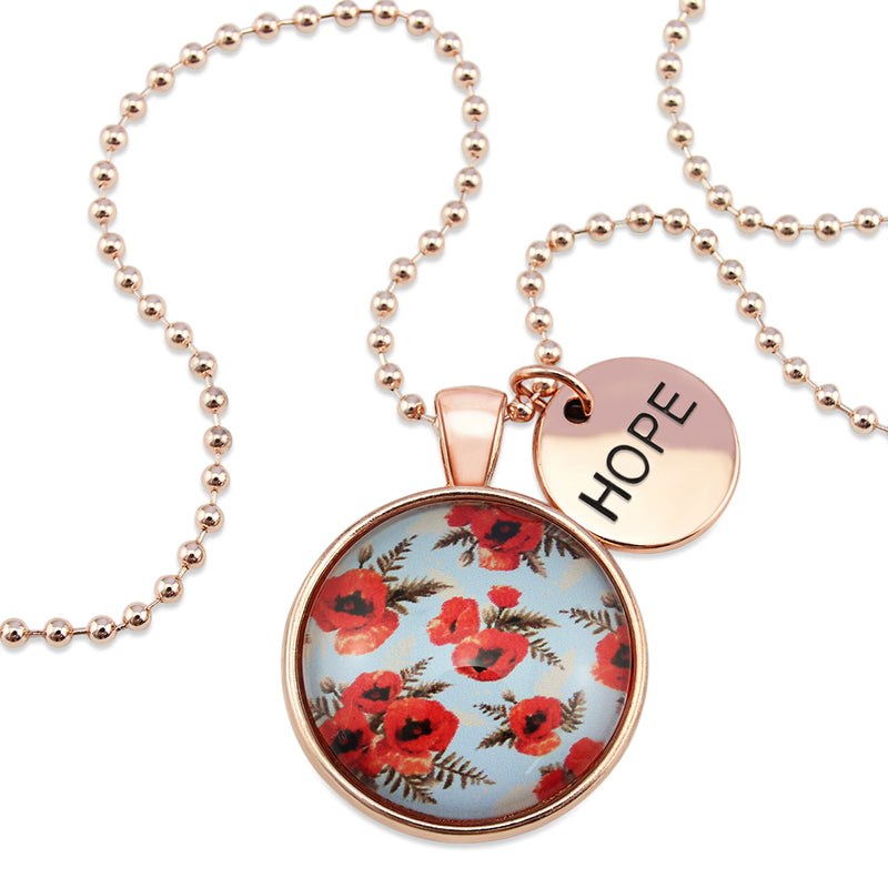 POPPIES Collection - Rose Gold 'HOPE' Necklace - Dawn (10461)