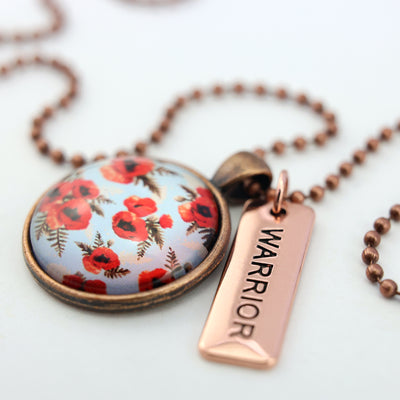 POPPIES Collection - Vintage Copper 'WARRIOR' Necklace - Dawn (10753)