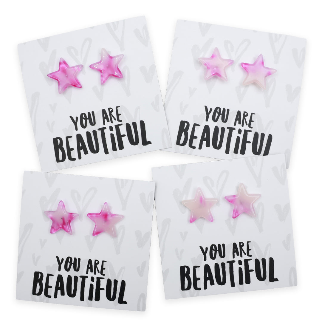 Resin Star Studs | You Are Beautiful - Daydream