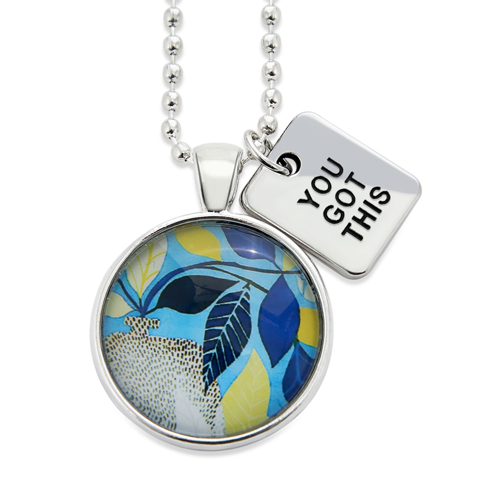 Blue Collection - Bright Silver 'YOU GOT THIS' Necklace - Dolce (10911)