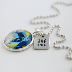 Blue Collection - Bright Silver 'YOU GOT THIS' Necklace - Dolce (10911)