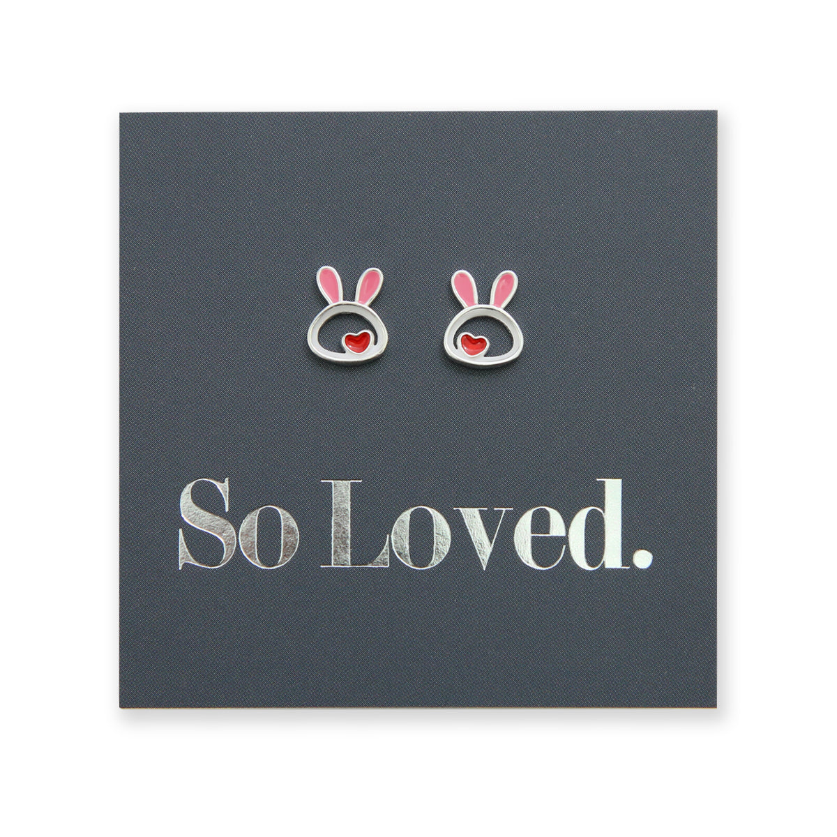 Bunny Face - Sterling Silver and Enamel - So Loved (2215)