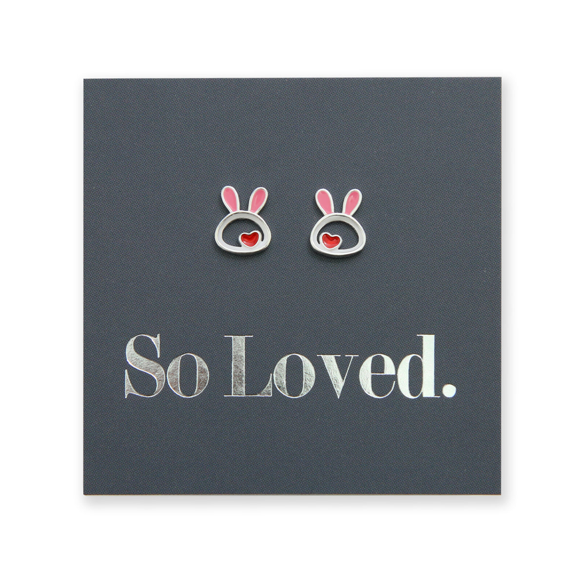 Bunny Face - Sterling Silver and Enamel - So Loved (2303)