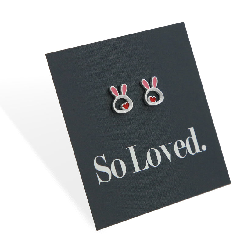 Bunny Face - Sterling Silver and Enamel - So Loved (2303)