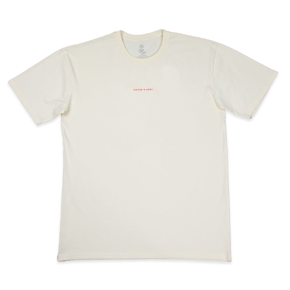 FIERCE FEARLESS FABULOUS  - Plus Size Long Boxy Tee - ECRU with Colourful Print