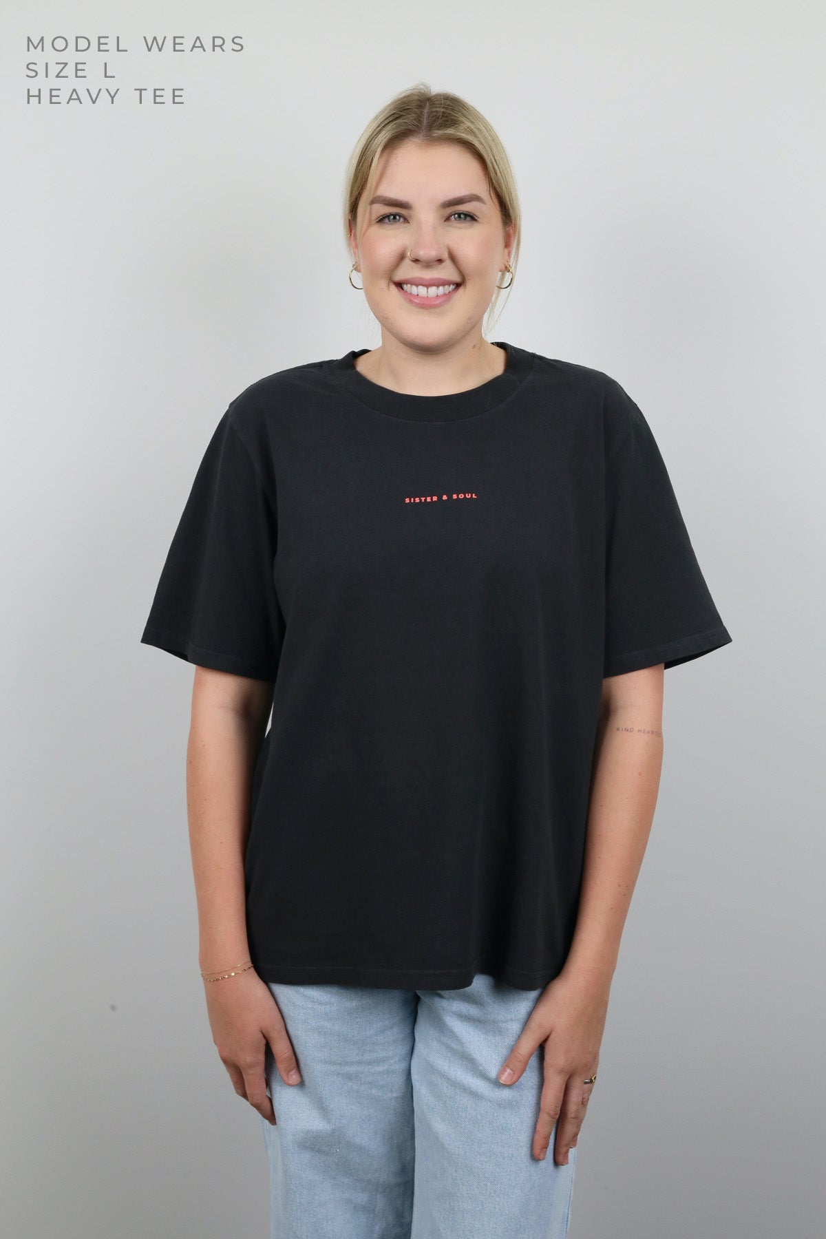 FIERCE FEARLESS FABULOUS - Washed Black-Heavy Tee