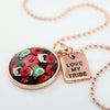 POPPIES Collection - Rose Gold 'LOVE MY TRIBE' Necklace - Flanders (10625)