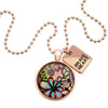 Heart & Soul Collection - Rose Gold 'BRAVE HEART' Necklace - Flora (10442)