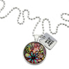 Heart & Soul Collection - Bright Silver 'WILD AND FREE' Necklace - Flora (10453)