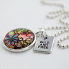 Heart & Soul Collection - Bright Silver 'WILD AND FREE' Necklace - Flora (10453)