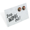 Heart & Soul Collection - You Inspire Me - Vintage Copper 12mm Circle Studs - Flora (11023)