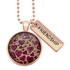 SPRING - 'Friendship' Rose Gold Necklace - HEART PATCH - (10425)