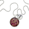 SPRING - 'Inspire' Bright Silver Necklace - HEART PATCH - (10464)