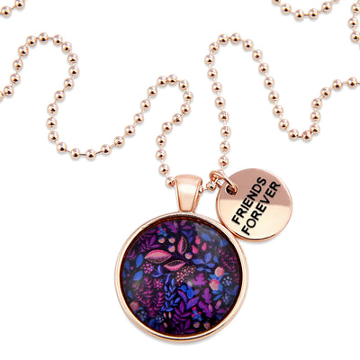 Heart & Soul Collection - Rose Gold 'FRIENDS FOREVER' Necklace - Heather (10624)