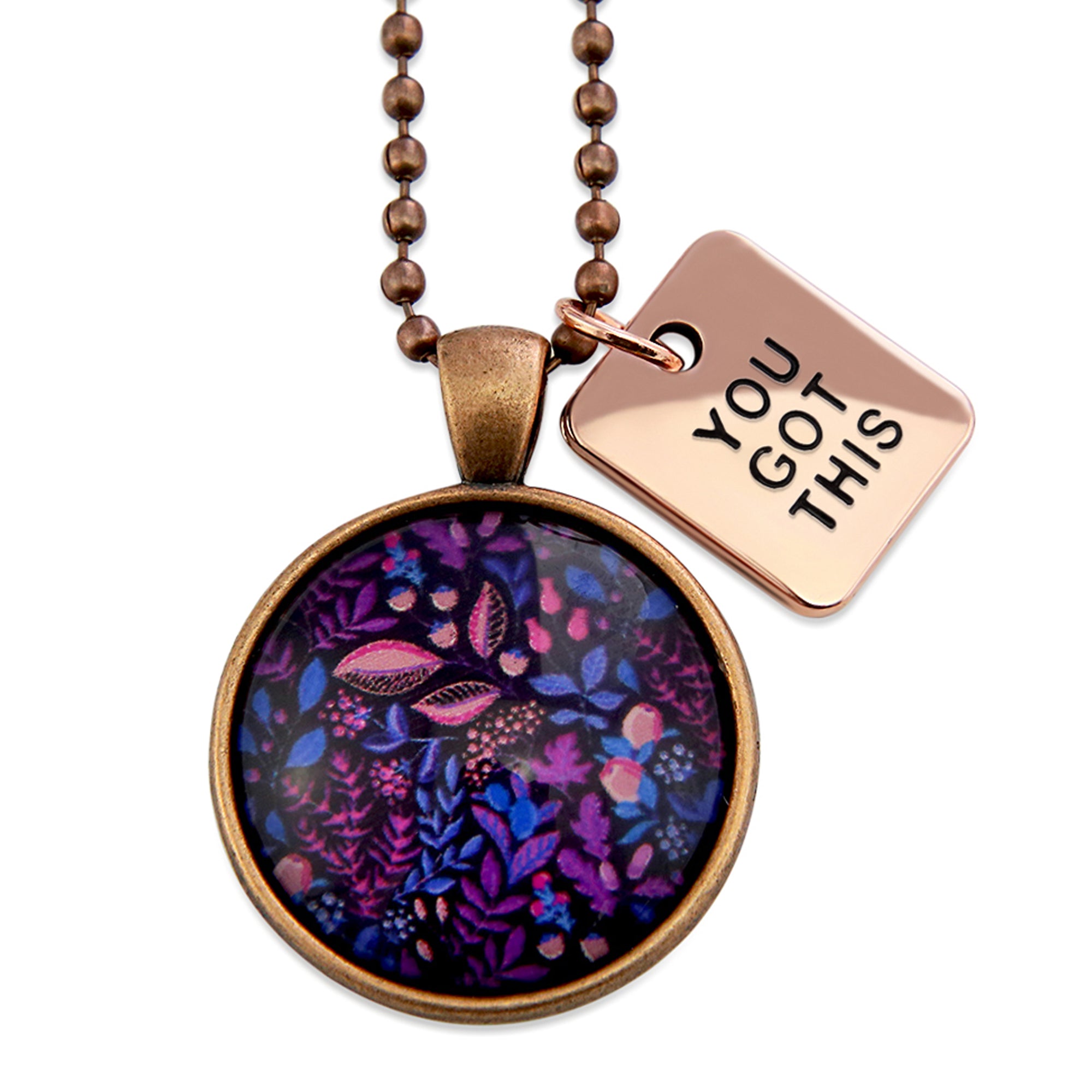 Heart & Soul Collection - Vintage Copper 'YOU GOT THIS' Necklace - Heather (10643)