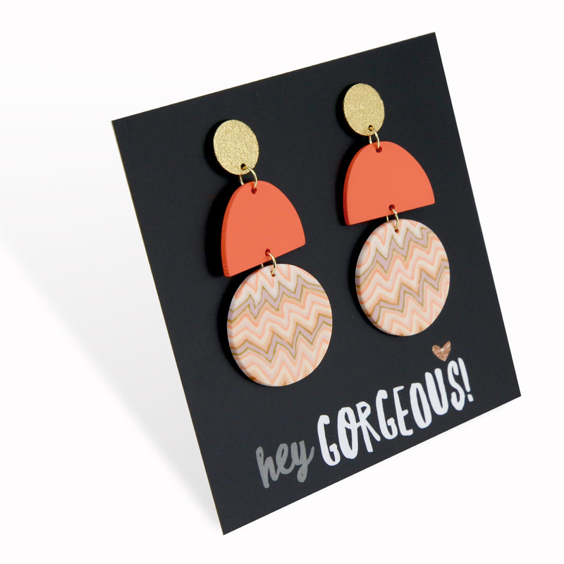 Acrylic & Polymer Dangles - 'Hey Gorgeous' - Chicago (11434)